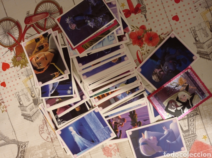 Coleccionismo cromos antiguos: Lote pegatinas Frozen - Foto 1
