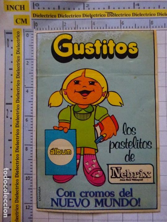 Collectionnisme Cartes &agrave; collectionner anciennes: CROMO CROMITO CHUCHER&Iacute;AS. PEGATINA PASTELITOS NEBRIX. GUSTITOS. 5