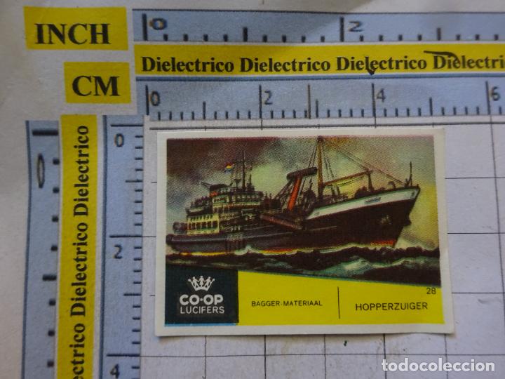 Collectionnisme Cartes &agrave; collectionner anciennes: CROMO CROMITO CERILLAS CO-OP LUCIFERS. BARCOS BUQUES. 40 M.S. HENRY DUNANT. 7