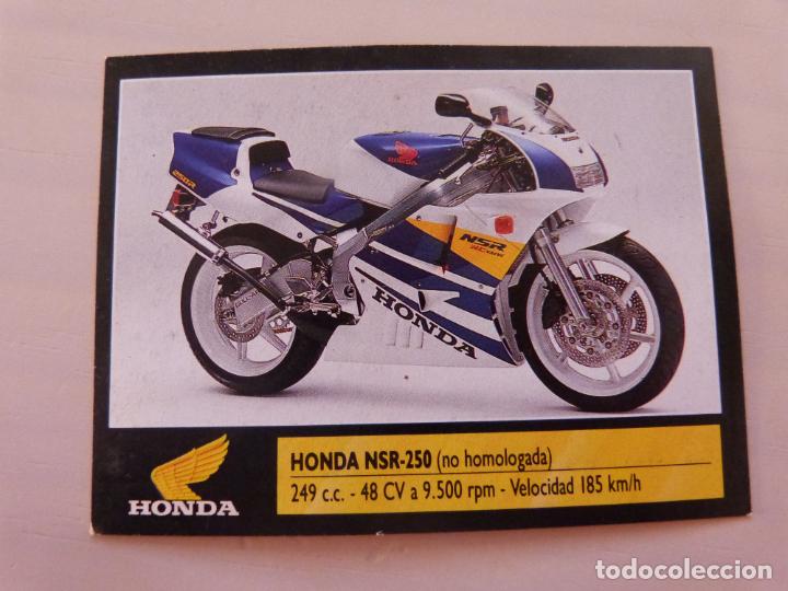 Coleccionismo cromos antiguos: CROMO DE MOTOS HONDA DESPEGADO N&ordm; 16 A&Ntilde;O 1990 DEL &Aacute;LBUM SUPER MOTO DE ESTE