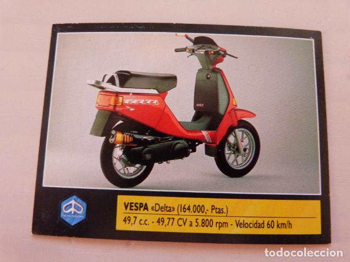 Coleccionismo Cromos antiguos: CROMO DE MOTOS VESPA DESPEGADO N&ordm; 147 A&Ntilde;O 1990 DEL &Aacute;LBUM SUPER MOTO DE ESTE