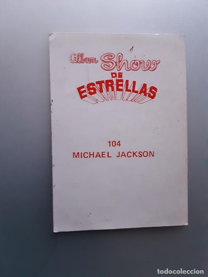 Coleccionismo Cromos antiguos: CROMO PERUANO SHOW DE ESTRELLAS, Michael Jackson. Años 80 - Foto 2 - 303152713