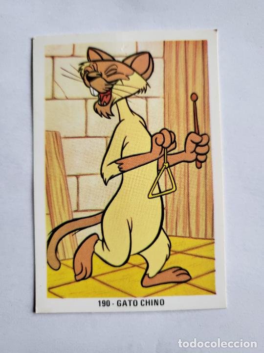 Coleccionismo Cromos antiguos: CROMO ALBUM GALERIA DISNEY FHER (NUNCA PEGADO), N&ordm; 190 GATO CHINO