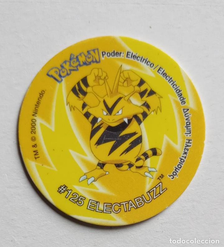 Coleccionismo cromos antiguos: Tazo Pok&eacute;mon , # 125 ELECTABUZZ. NINTENDO 2000 - Foto 1