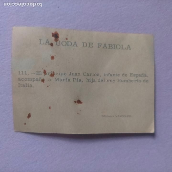 Coleccionismo cromos antiguos: cromo la boda de fabiola , numro 111 ediciones mandolina - Foto 2