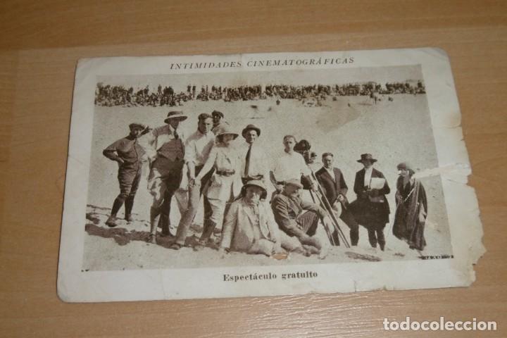 Collectable Antique Stickers: Cromo chocolates Orti Orthi Serie 17 N&ordm; 6 Intimidades cinematograficas Espectaculo gratuito.