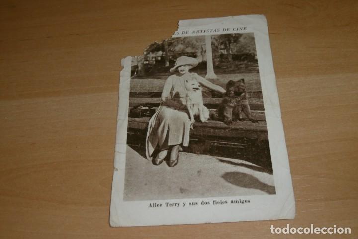 Coleccionismo cromos antiguos: Cromo intimidades de artistas de Cine Serie K. Alice Terry. Chocolates Orti. Orthi.