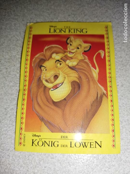 Coleccionismo cromos antiguos: cromo el rey le&oacute;n the lion king - Foto 1