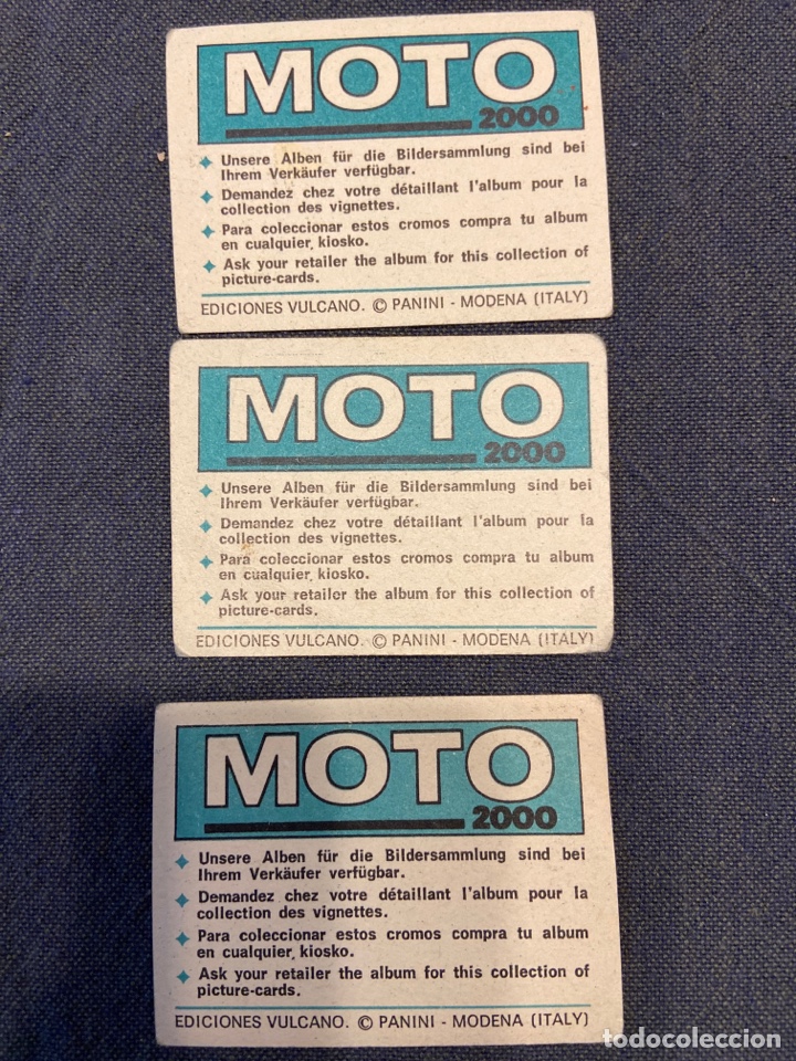 Coleccionismo cromos antiguos: Cromo moto 2000 panini ediciones vulcano - Foto 2