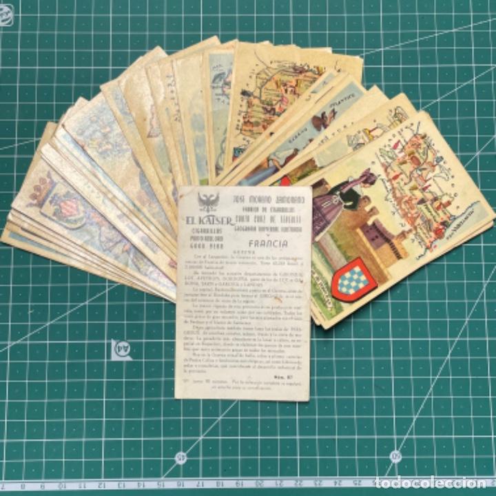 Coleccionismo Cromos antiguos: 88 cromos diferentes solo 2 faltas de cigarrillos El K&aacute;iser de Geograf&iacute;a universal ilustrada.