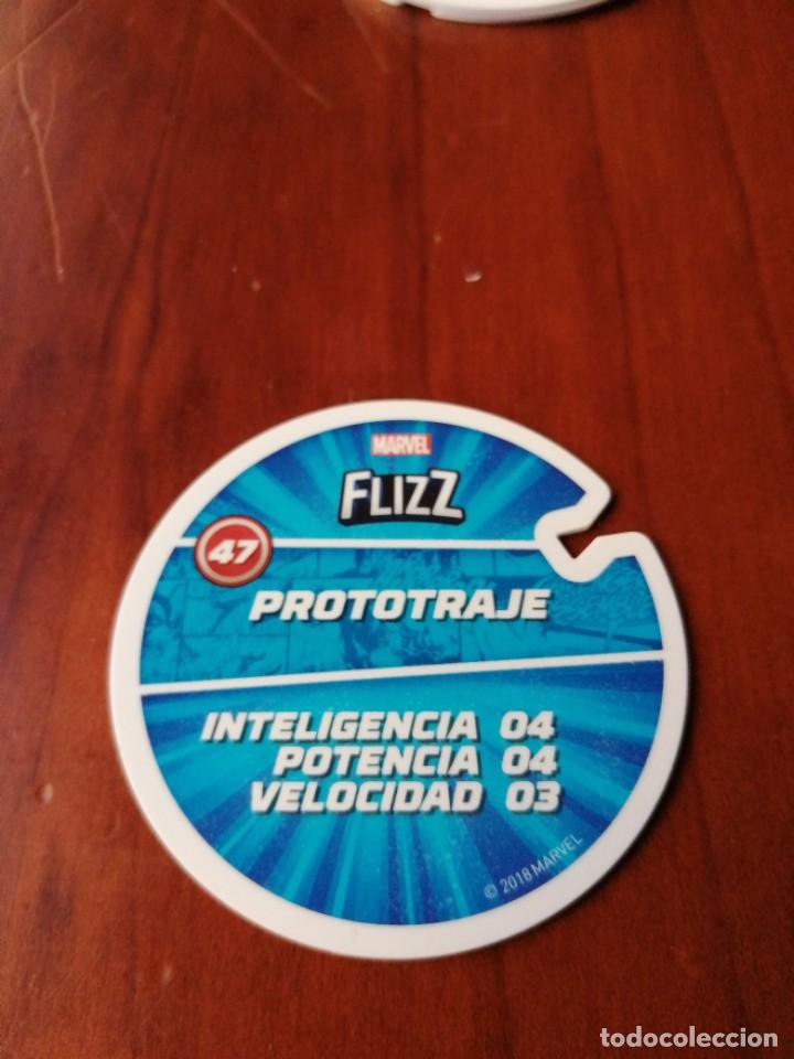 Coleccionismo cromos antiguos: tazo MARVEL FLIZZ N&ordm; 47 PROTOTRAJE - Foto 2