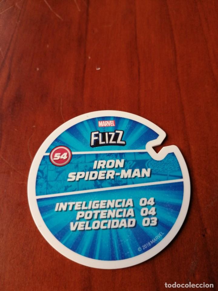 Coleccionismo cromos antiguos: tazo MARVEL FLIZZ N&ordm; 54 IRON SPIDER-MAN - Foto 2
