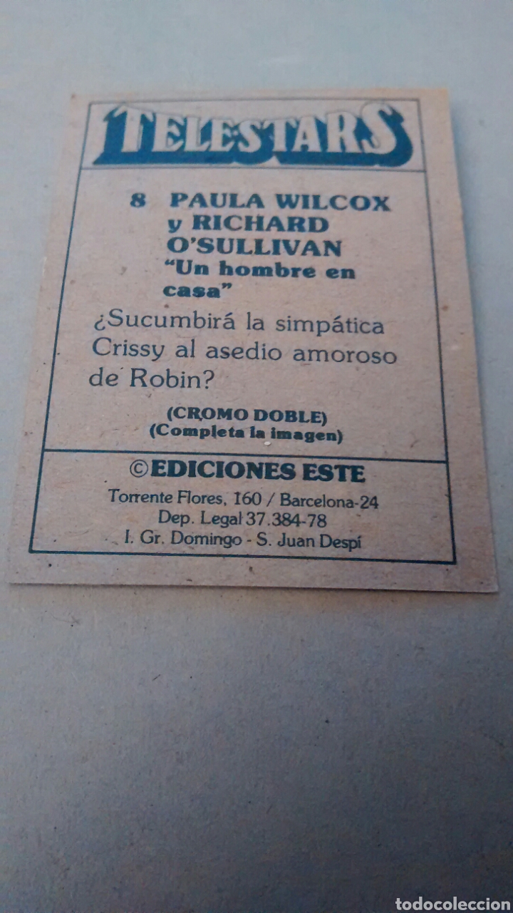 Coleccionismo cromos antiguos: TELESTARS, EDICIONES ESTE, 1978, CROMO N&ordm; 8 - Foto 2