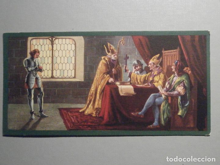Coleccionismo cromos antiguos: Cromos culturales Barsal - Juana de Arco IX - En poder de los Ingleses - Foto 1