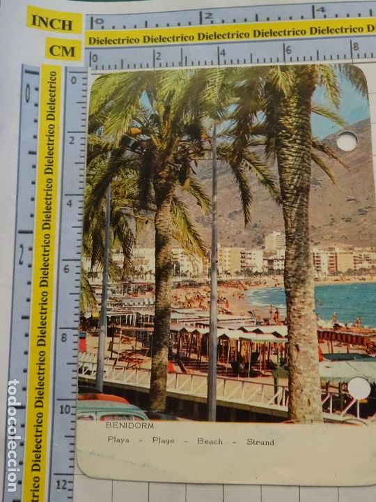 Collectionnisme Cartes &agrave; collectionner anciennes: FICHA TURIST MYRGA A&Ntilde;O 1972 FOTO POSTAL RO-FOTO FISA. BENIDORM ALICANTE / PAMPLONA CATEDRAL. 27