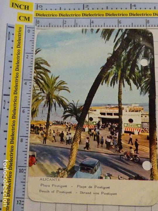 Coleccionismo Cromos antiguos: FICHA TURIST MYRGA A&Ntilde;O 1972 FOTO POSTAL RO-FOTO FISA. ALICANTE RESTAURANTE ALHAMBRA / BENICASIM. 29