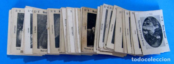 Coleccionismo Cromos antiguos: COLECCI&Oacute;N COMPLETA DE 80 FOTOTIPIAS DE CAJAS DE CERILLAS. SERIE B. MUSEO NACIONAL, PINTURAS.