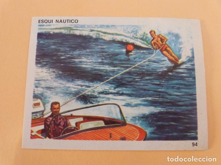 Coleccionismo cromos antiguos: CROMO DE ESQUI NAUTICO DESPEGADO N&ordm; 94 A&Ntilde;O 1968 DEL ALBUM CONTAMOS CONTIGO DE COLED