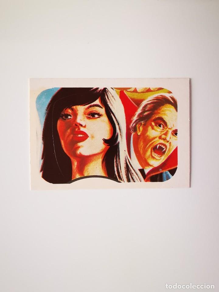 Sammeln alte Sammelbilder: CROMO PEGATINA TROQUELADO SIN PEGAR ALBUM MONSTERS CINE TERROR MAGA MONSTRUOS 6 ACECHADA