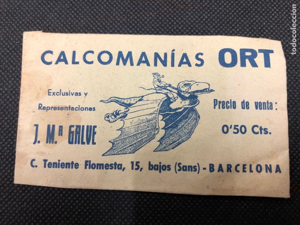 Collezionismo Figurine antiche: SOBRE CON CROMOS CALCOMANIAS ORT EDITORIAL GALVE