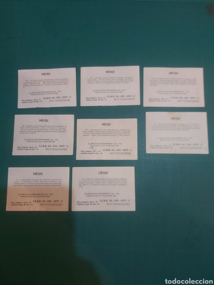 Colecionismo Cromos antigos: CROMOS HEIDE 1975 ZUIVO FHER