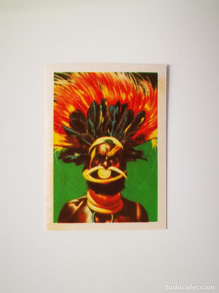 Colecionismo Cromos antigos: CROMO PEGATINA TROQUELADO SIN PEGAR ALBUM MONSTERS CINE TERROR MAGA MONSTRUOS 210 JEFE PAPUA