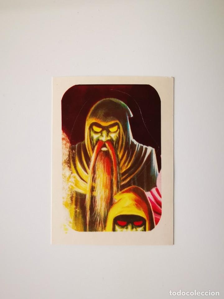 Colecionismo Cromos antigos: CROMO PEGATINA TROQUELADO SIN PEGAR ALBUM MONSTERS CINE TERROR MAGA MONSTRUOS 240 BRUJO MALEFICO