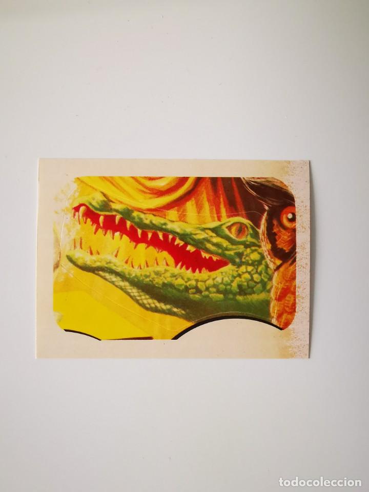 Colecionismo Cromos antigos: CROMO PEGATINA TROQUELADO SIN PEGAR ALBUM MONSTERS CINE TERROR MAGA MONSTRUOS 242 EL COCODRILO