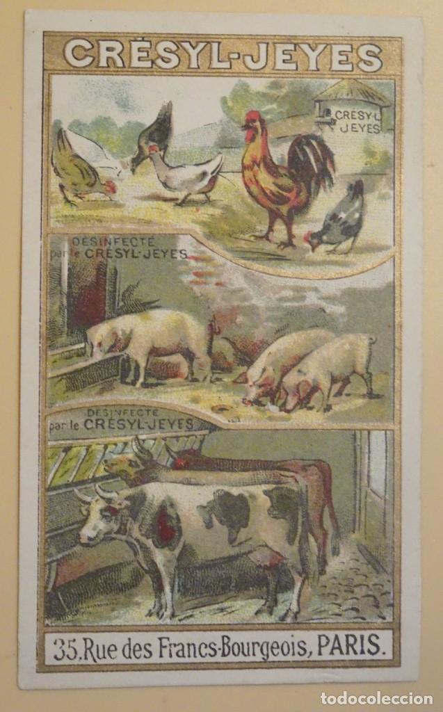 Sammeln alte Sammelbilder: ANTIGUO CROMO, CON PUBLICIDAD , CRESYL JEYES, DESINFECTANTE, VER FOTOS