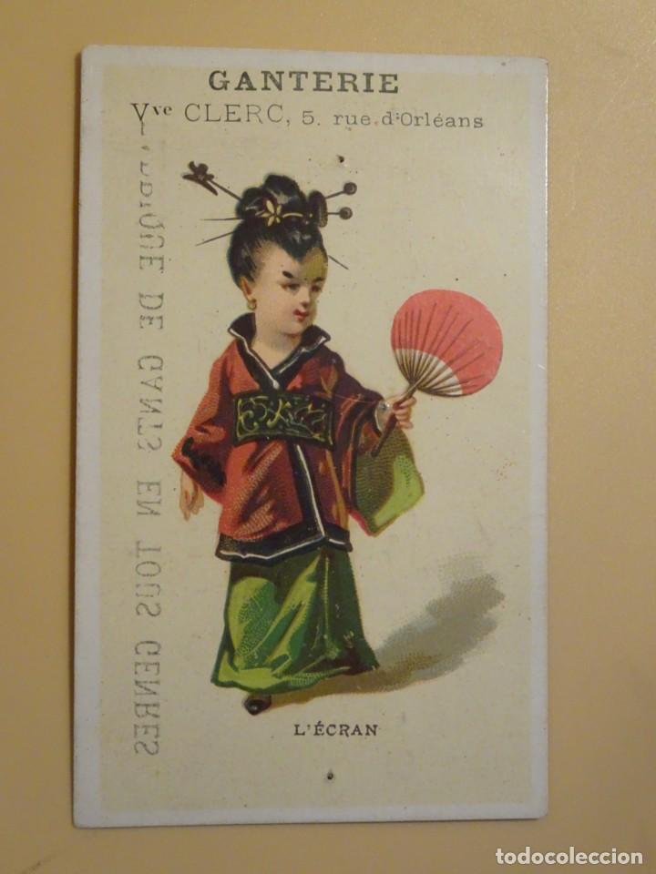 Sammeln alte Sammelbilder: ANTIGUO CROMO, CON PUBLICIDAD, FABRIQUE DE GANTS , VER FOTOS