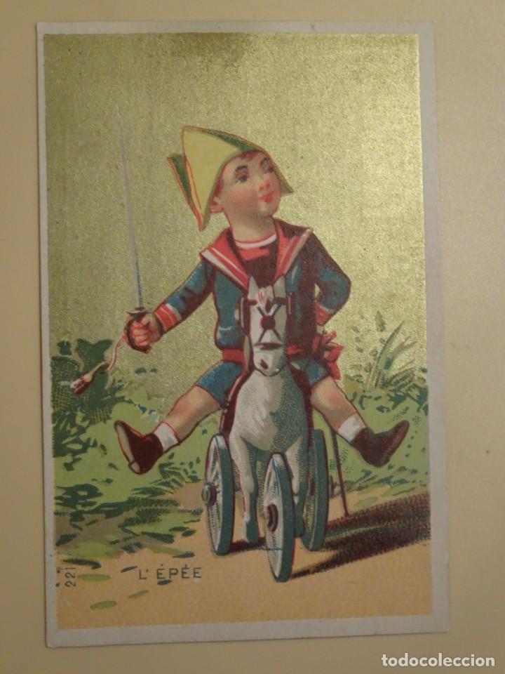 Sammeln alte Sammelbilder: ANTIGUO CROMO, CON PUBLICIDAD , VER FOTOS