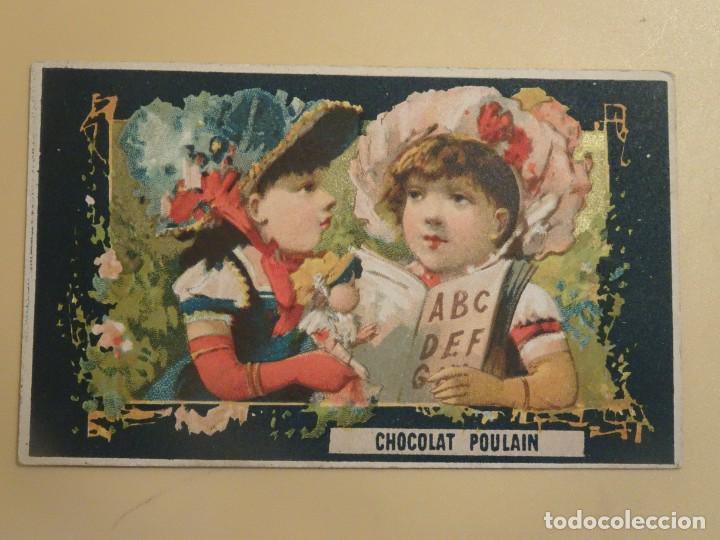 Colecionismo Cromos antigos: ANTIGUO CROMO, CON PUBLICIDAD, CHOCOLAT POULAIN, VER FOTOS