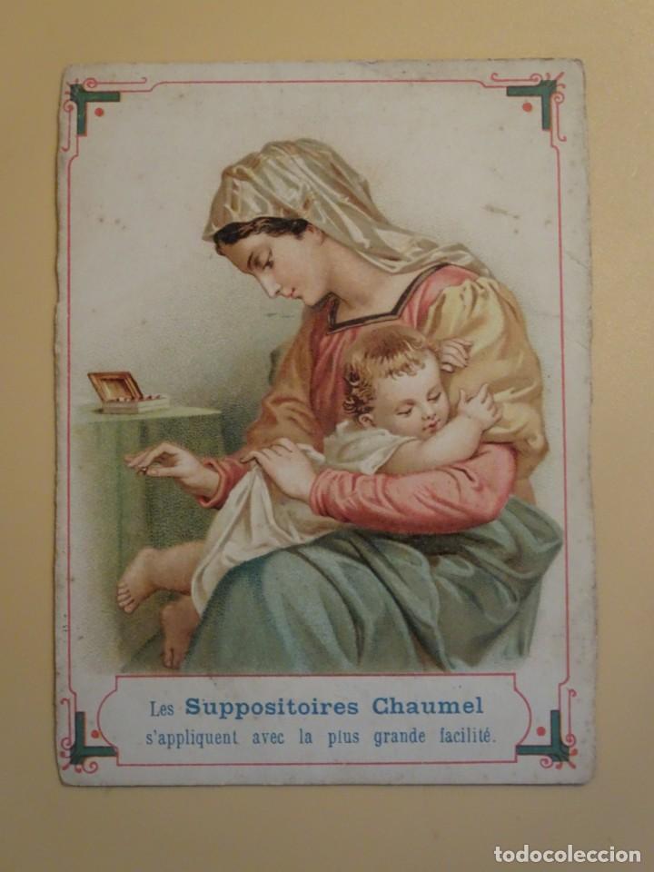 Colecionismo Cromos antigos: ANTIGUO CROMO, CON PUBLICIDAD, SUPOSITORIOS, VER FOTOS