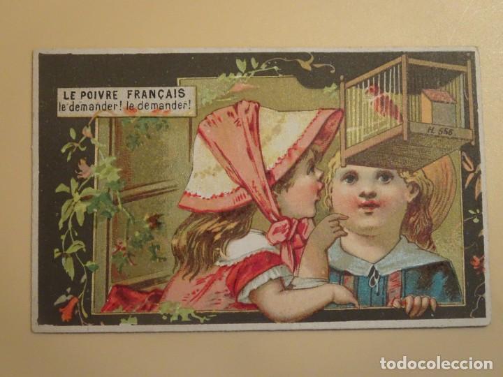 Colecionismo Cromos antigos: ANTIGUO CROMO, CON PUBLICIDAD, LE POIVRE FRAN&Ccedil;AIS, VER FOTOS
