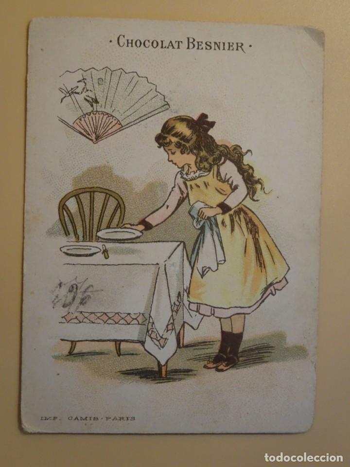 Colecionismo Cromos antigos: ANTIGUO CROMO, CON PUBLICIDAD, CHOCOLAT BESNIER , VER FOTOS