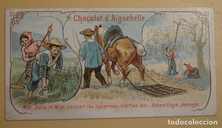 Colecionismo Cromos antigos: ANTIGUO CROMO, CON PUBLICIDAD, CHOCOLAT D&acute;AIGUEBELLE, VER FOTOS