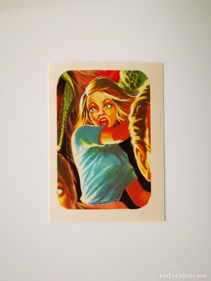 Collectable Antique Stickers: CROMO PEGATINA TROQUELADO SIN PEGAR ALBUM MONSTERS CINE TERROR MAGA MONSTRUOS 276 PANICO EN TIERRA