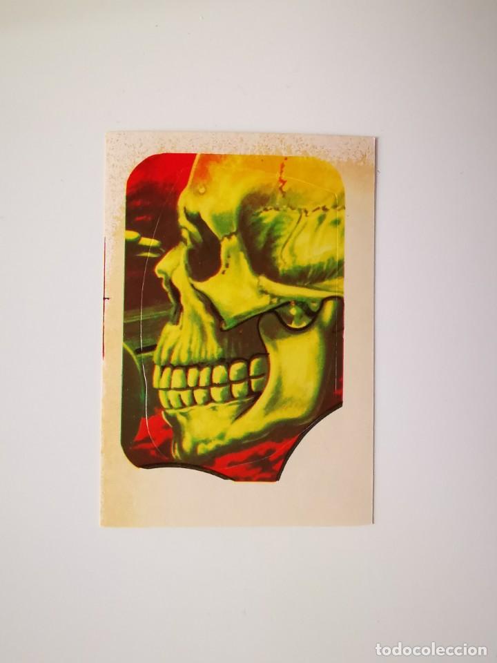 Collectable Antique Stickers: CROMO PEGATINA TROQUELADO SIN PEGAR ALBUM MONSTERS CINE TERROR MAGA MONSTRUOS 307 GRAN CALAVERA