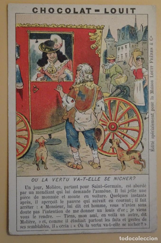 Collezionismo Figurine antiche: ANTIGUO CROMO, CON PUBLICIDAD, CHOCOLAT LOUIT, VER FOTOS