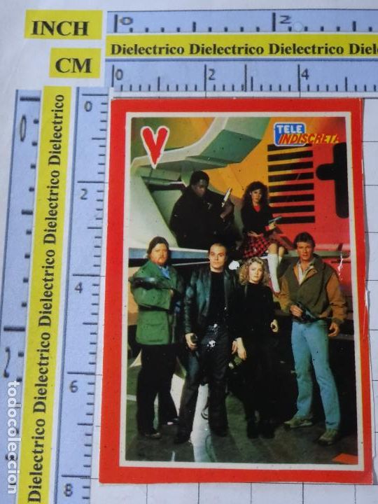 Collezionismo Figurine antiche: PEGATINA CROMO. SERIE TV V INVASI&Oacute;N EXTRATERRESTRE 1983. TELE INDISCRETA 6