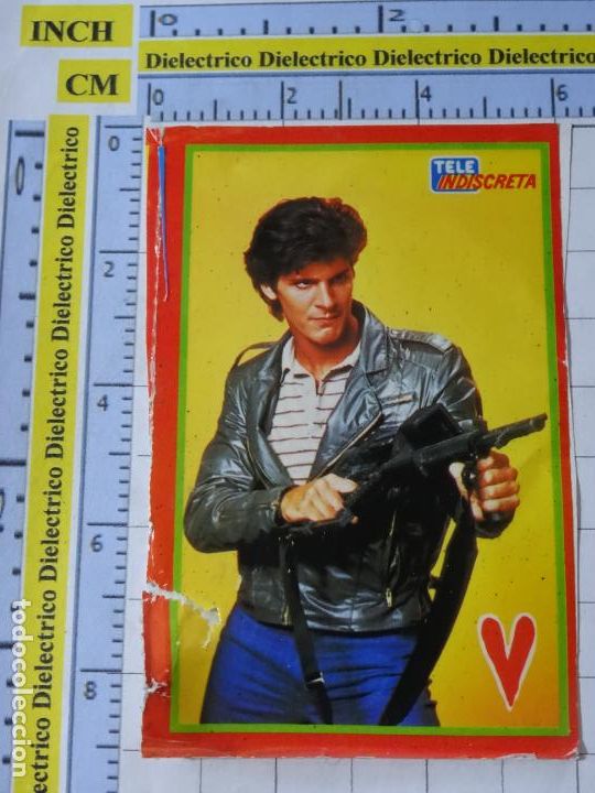 Collectionnisme Cartes &agrave; collectionner anciennes: PEGATINA CROMO. SERIE TV V INVASI&Oacute;N EXTRATERRESTRE 1983. TELE INDISCRETA 12