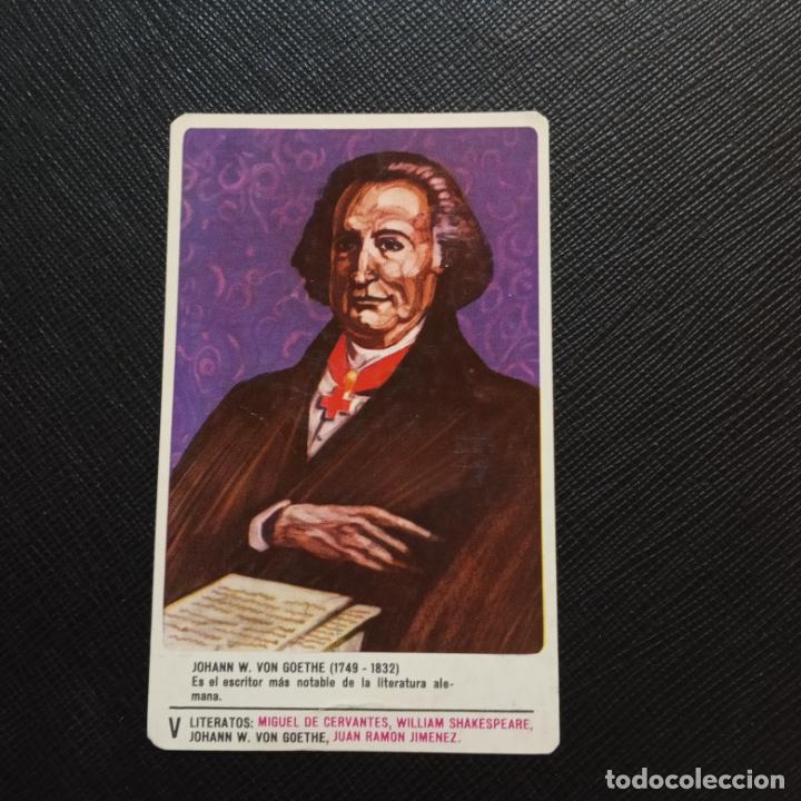 Collectable Antique Stickers: JOHNN W VON GOTHE MILKANA CARTA HOMBRES FAMOSOS CROMO - CC1