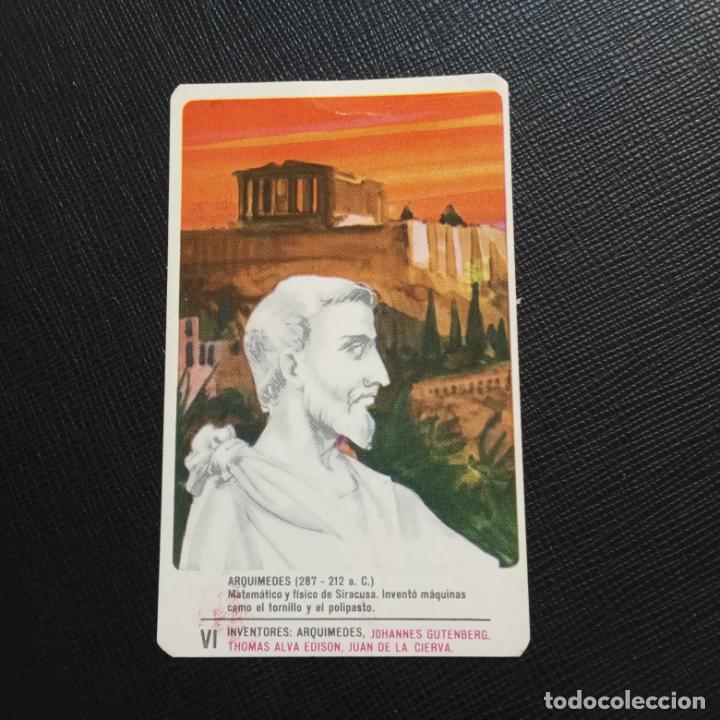 Collectable Antique Stickers: ARQUIMEDES MILKANA CARTA HOMBRES FAMOSOS CROMO - CC1