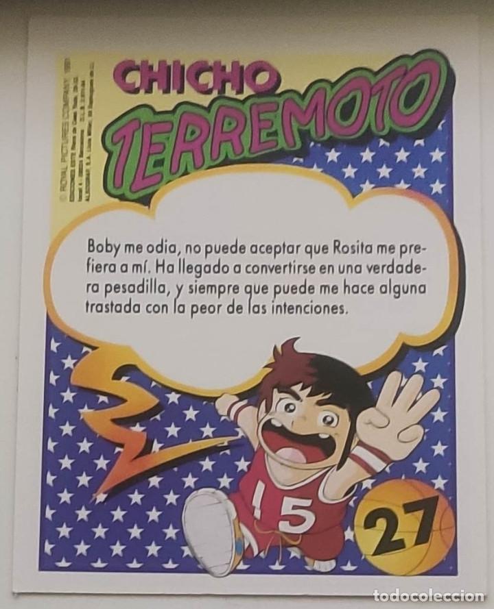 Coleccionismo cromos antiguos: CHICHO TERREMOTO N&ordm; 27 BOBY EDICIONES ESTE 1991 - Foto 2