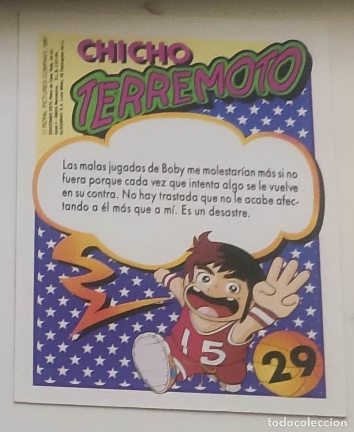 Coleccionismo cromos antiguos: CHICHO TERREMOTO N&ordm; 29 BOBY EDICIONES ESTE 1991 - Foto 2