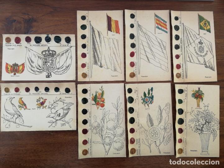Coleccionismo cromos antiguos: EL PEQUE&Ntilde;O ARTISTA - Segunda Serie -14 cromos (de 18) - Chocolates JUNCOSA - Rara en perfecto estado