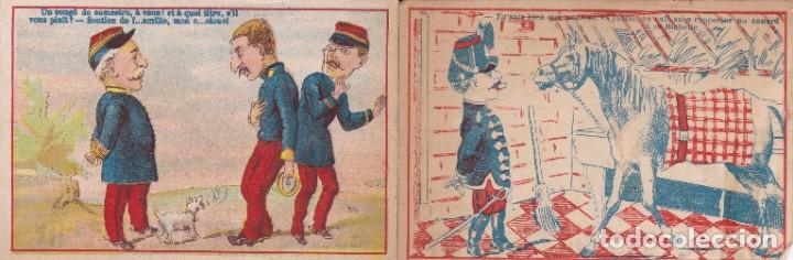 Coleccionismo Cromos antiguos: 2 cromos finales siglo XIX Francia