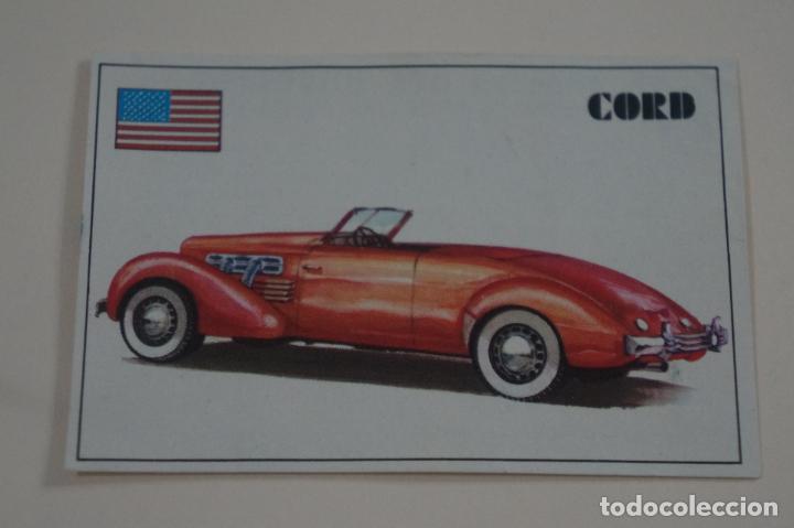 Coleccionismo cromos antiguos: CROMO DE COCHES CORD DESPEGADO N&ordm; 61 DEL ALBUM EL MUNDO DEL AUTOMOVIL DE BRUGUERA