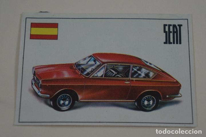 Coleccionismo Cromos antiguos: CROMO DE COCHES SEAT DESPEGADO N&ordm; 78 DEL ALBUM EL MUNDO DEL AUTOMOVIL DE BRUGUERA