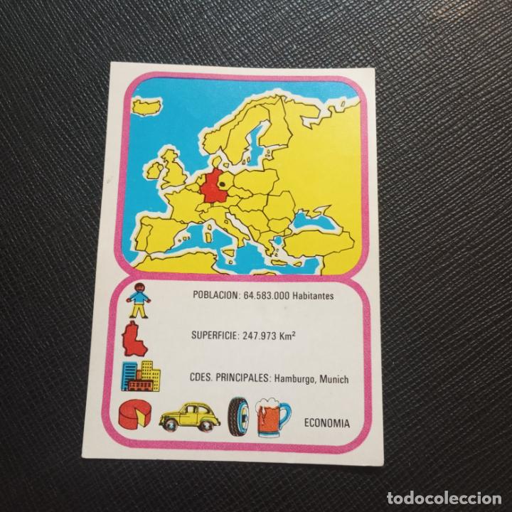 Collezionismo Figurine antiche: EUROPA GEOGRAFICA POLITICA Y ECONOMICA CHOCOLATES LAS COMAS CROMO - SIN PEGAR - A58 - 5